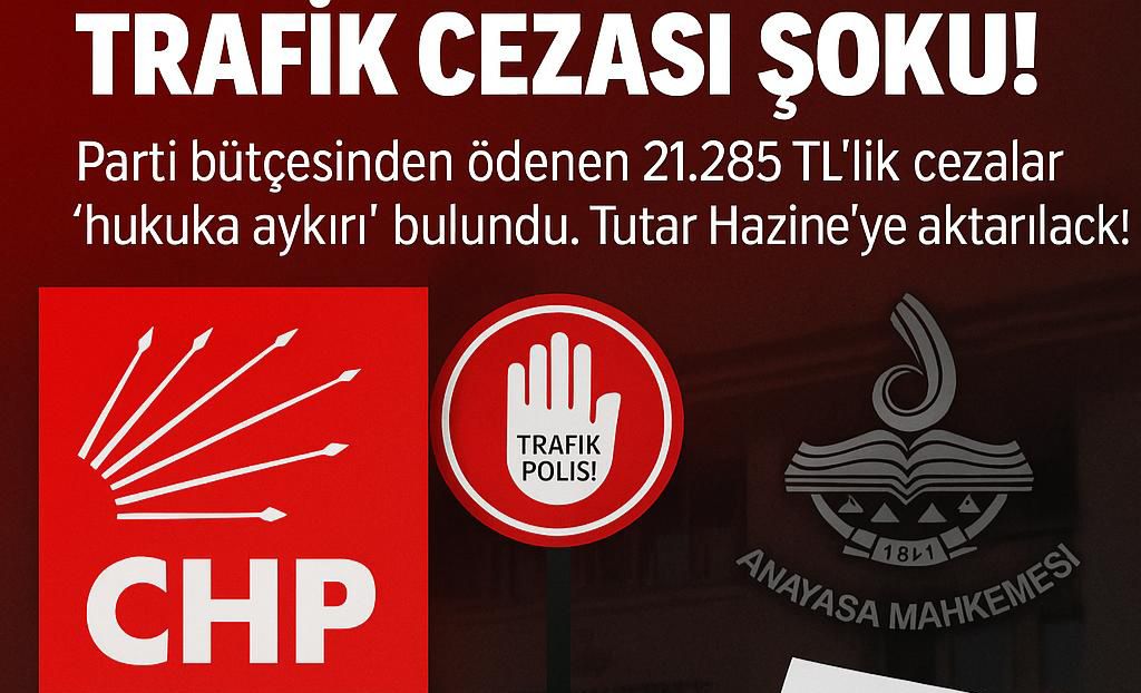 Anayasa Mahkemesi, CHP’nin Trafik Cezalarını Parti Bütçesinden Ödemesini Hukuka Aykırı Buldu